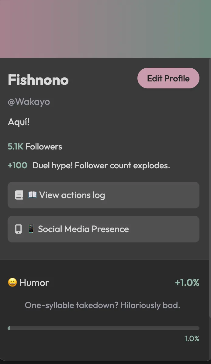 Social media simulation